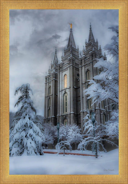 Salt Lake Temple Snow