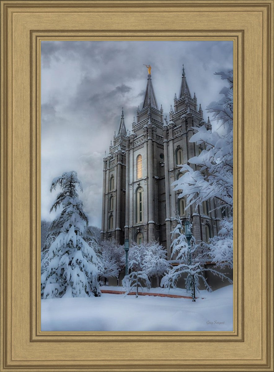 Salt Lake Temple Snow