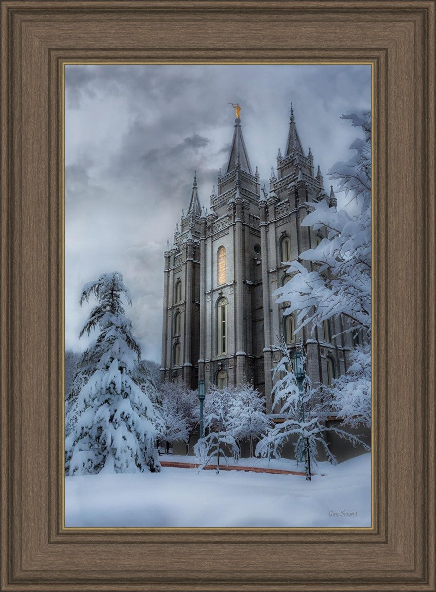 Salt Lake Temple Snow
