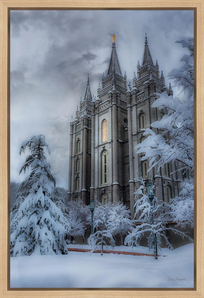 Salt Lake Temple Snow