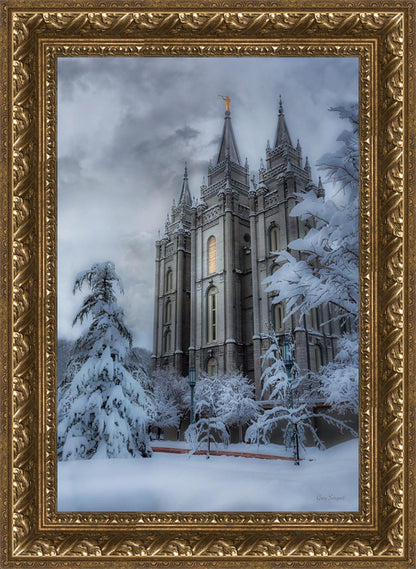 Salt Lake Temple Snow