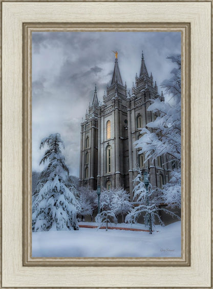 Salt Lake Temple Snow