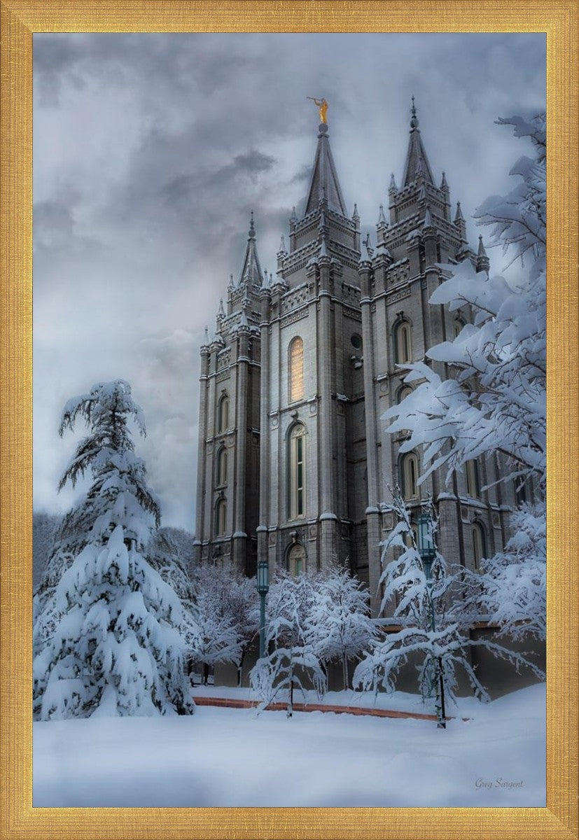 Salt Lake Temple Snow