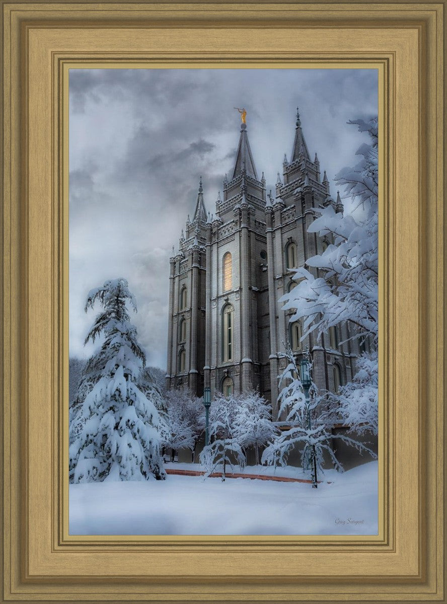 Salt Lake Temple Snow