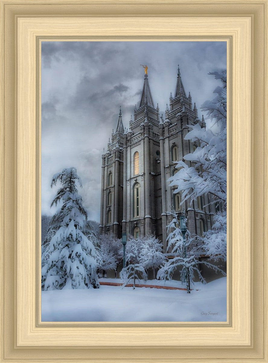 Salt Lake Temple Snow