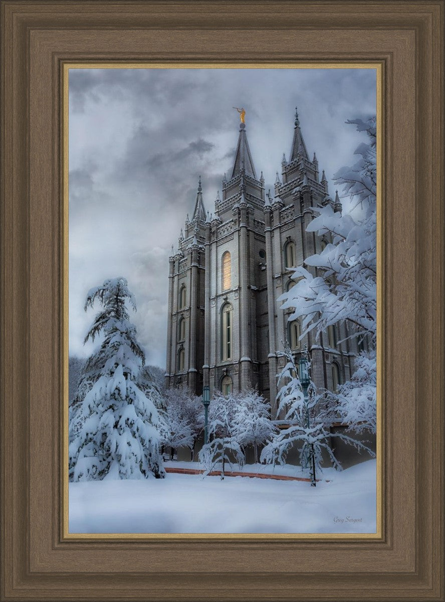 Salt Lake Temple Snow