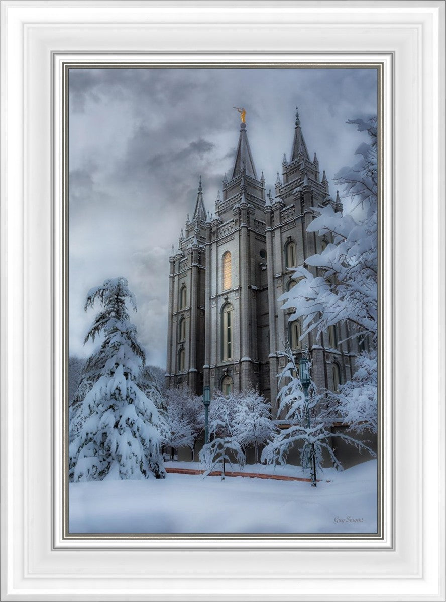 Salt Lake Temple Snow
