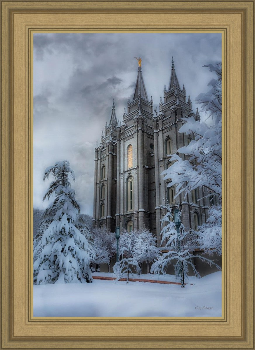 Salt Lake Temple Snow