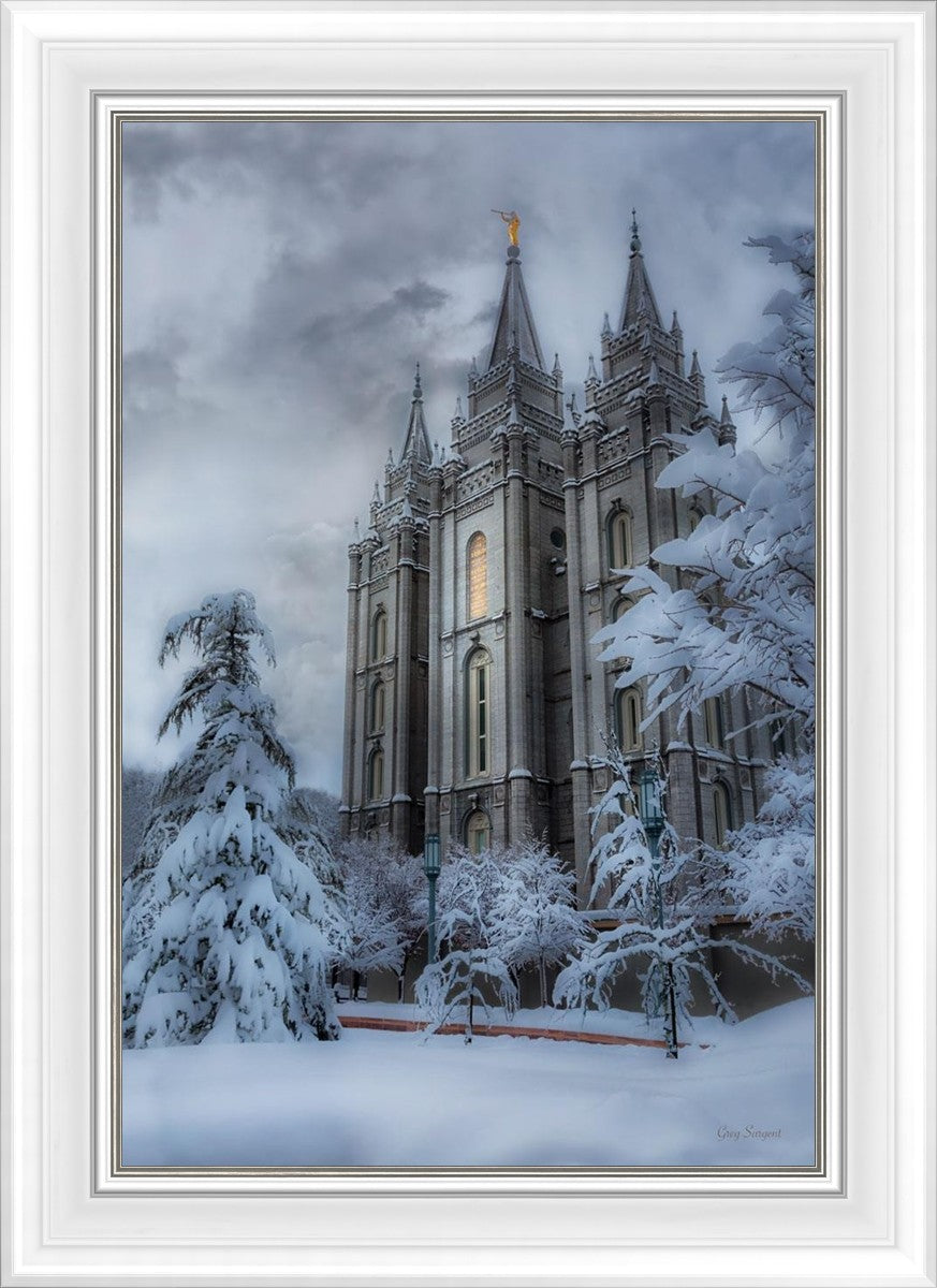 Salt Lake Temple Snow