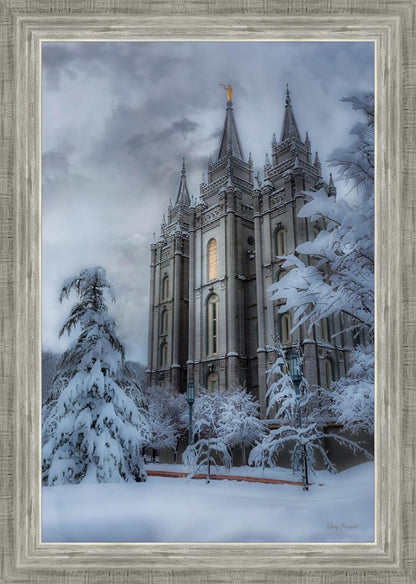 Salt Lake Temple Snow