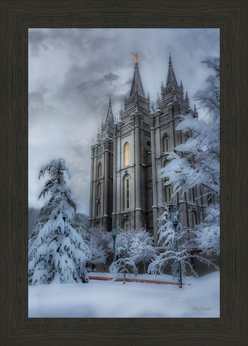 Salt Lake Temple Snow