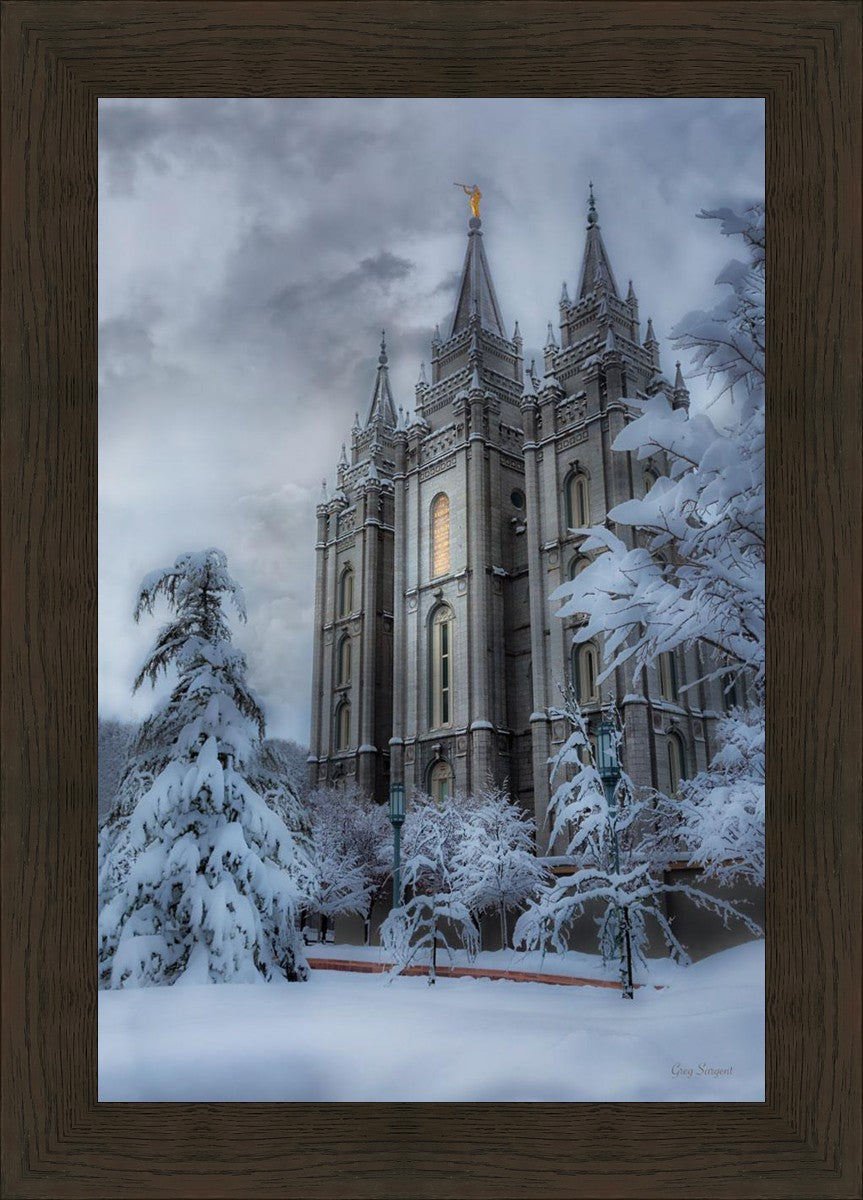 Salt Lake Temple Snow