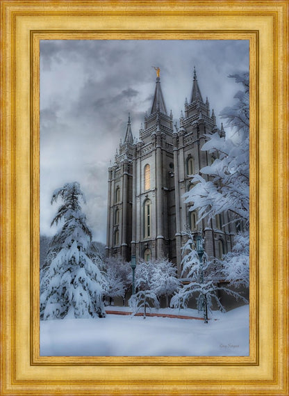 Salt Lake Temple Snow