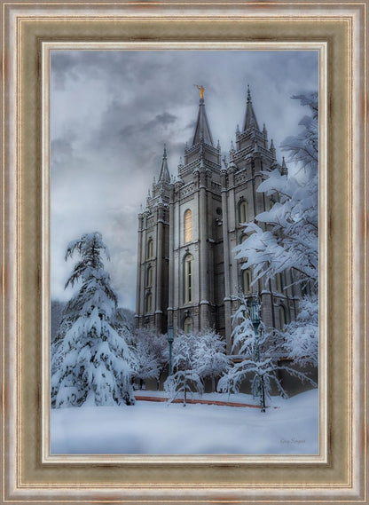 Salt Lake Temple Snow