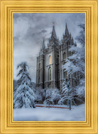Salt Lake Temple Snow