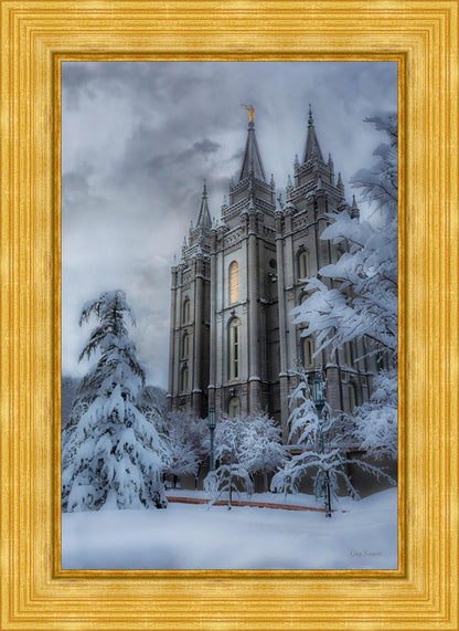 Salt Lake Temple Snow