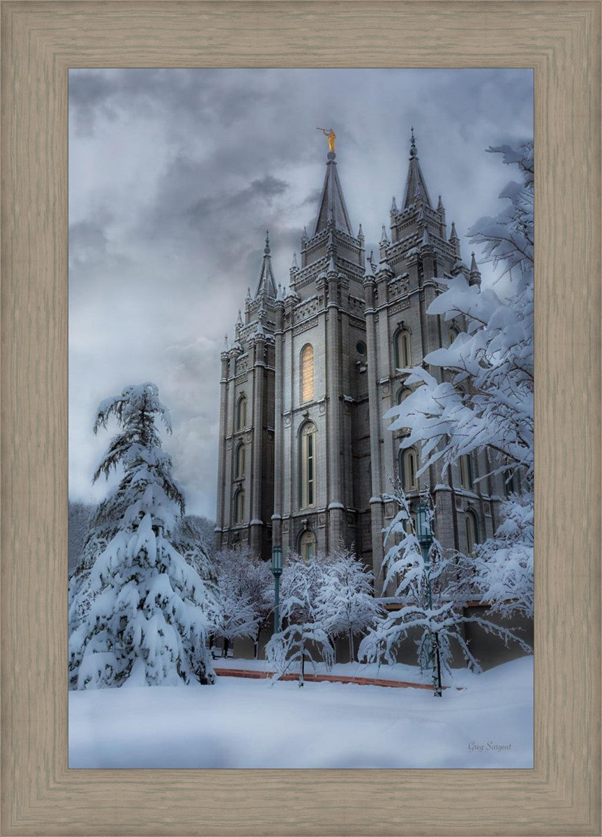 Salt Lake Temple Snow