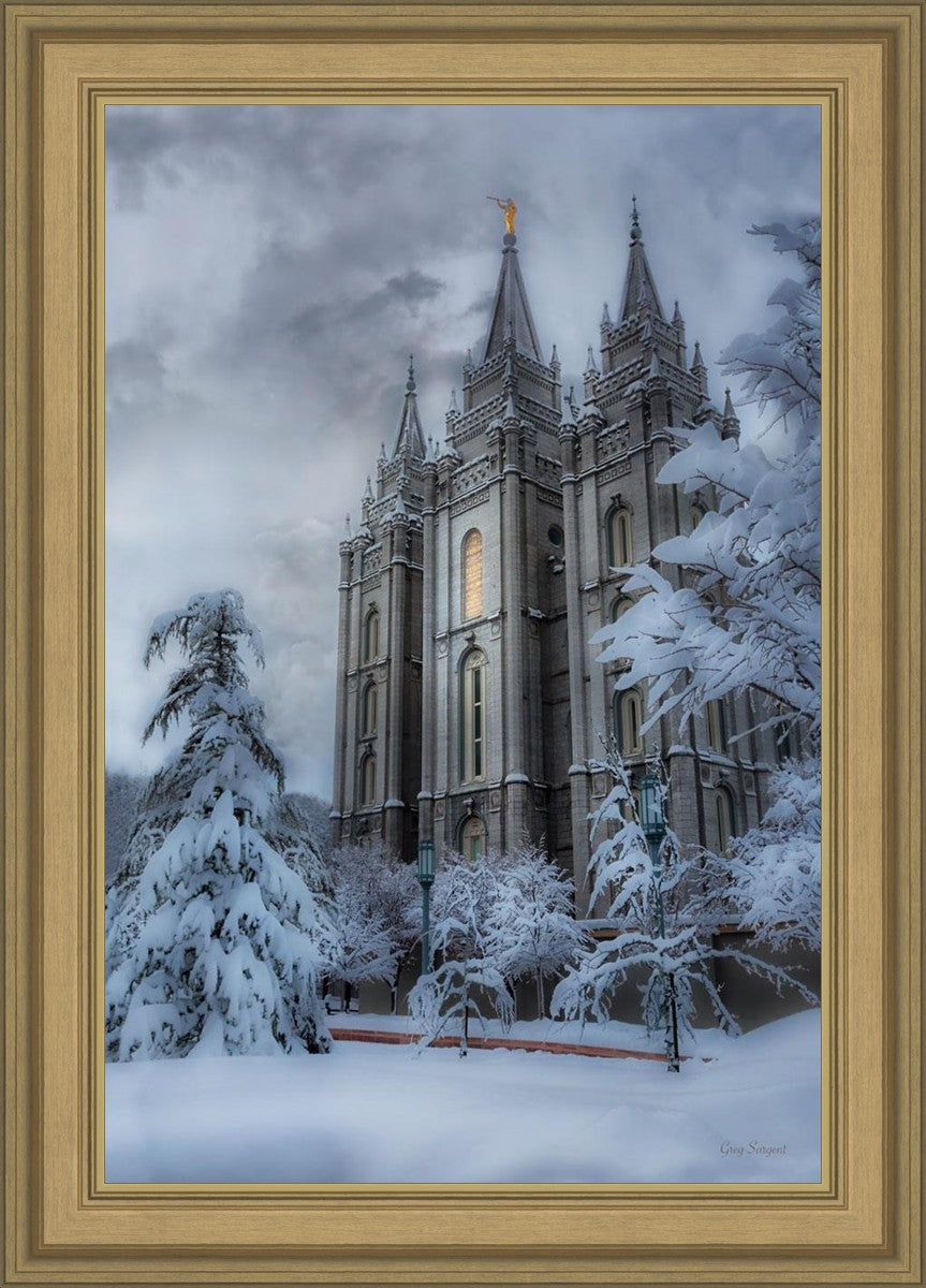 Salt Lake Temple Snow