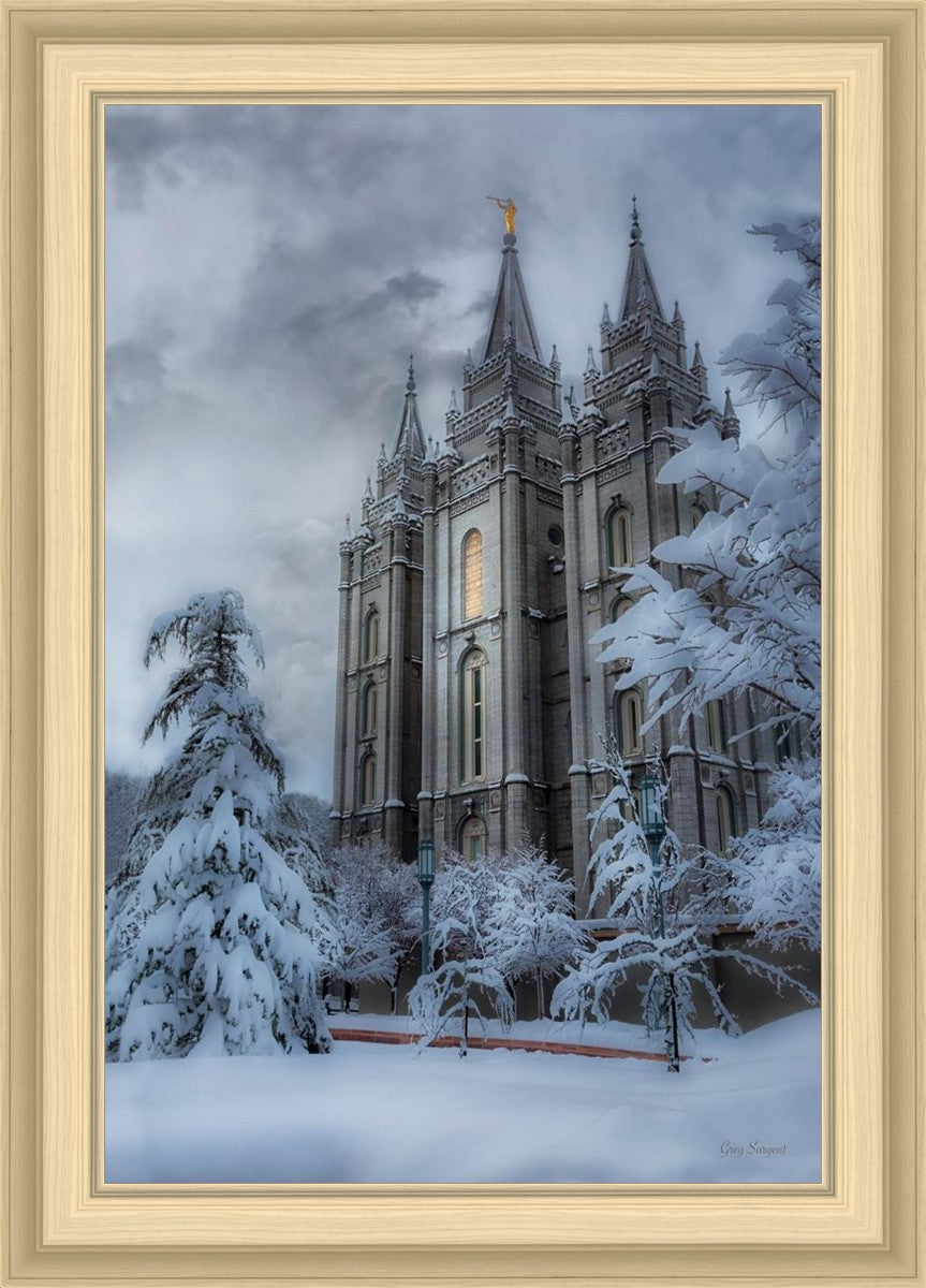 Salt Lake Temple Snow