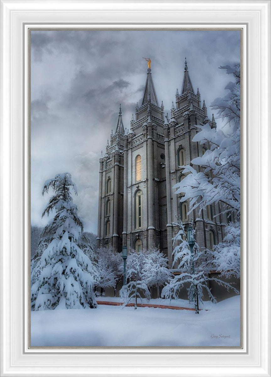Salt Lake Temple Snow