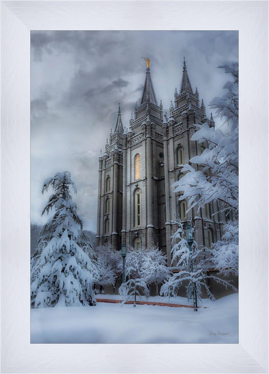 Salt Lake Temple Snow