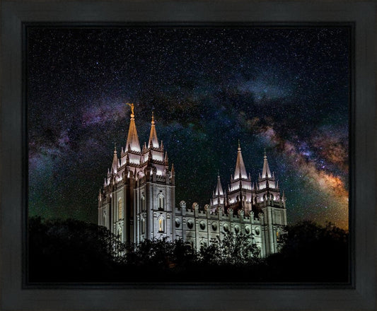 Salt Lake Temple Milky Way Gallery Wrap