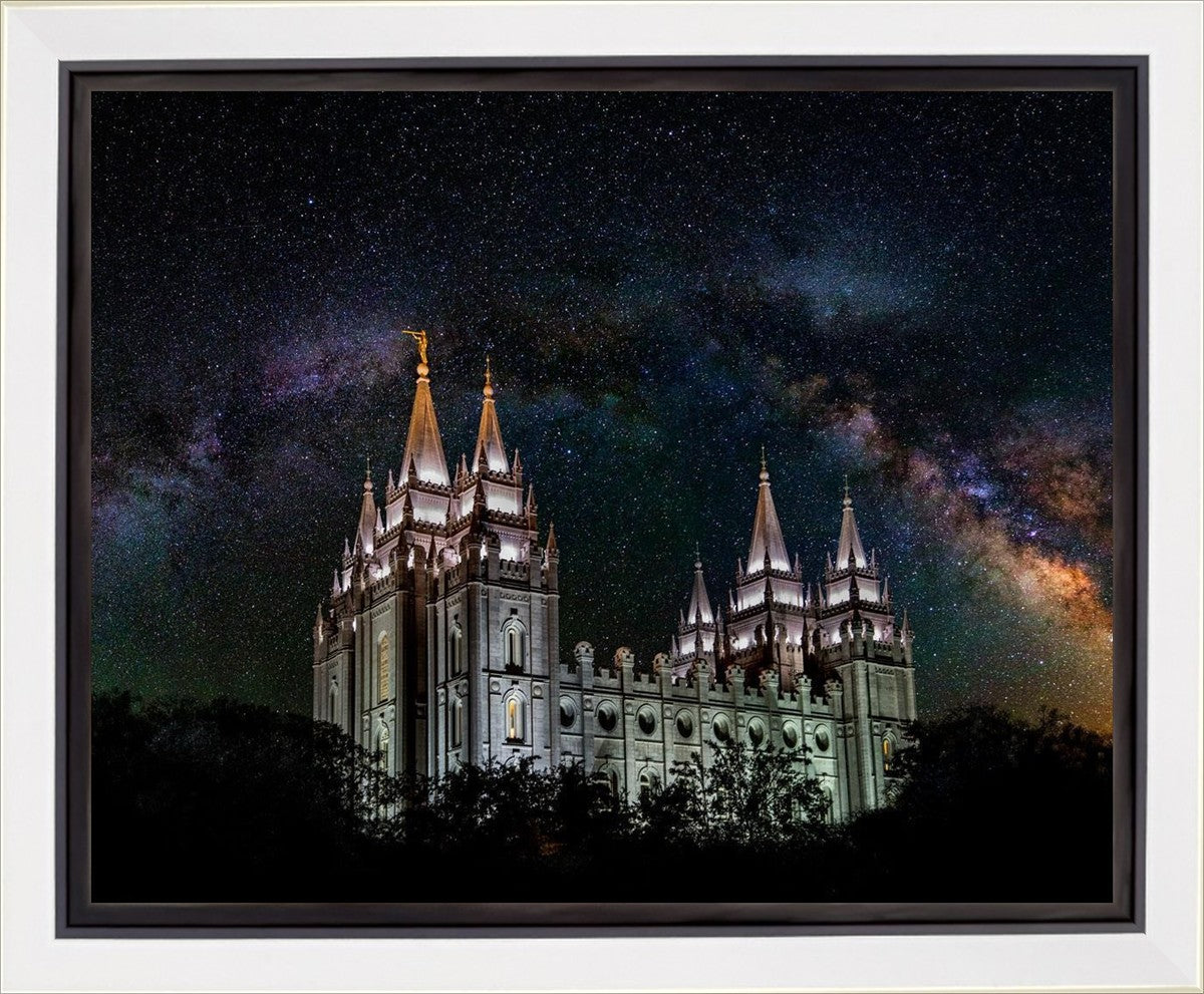 Salt Lake Temple Milky Way Gallery Wrap