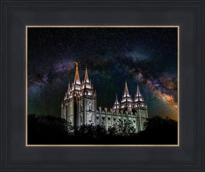 Salt Lake Temple Milky Way