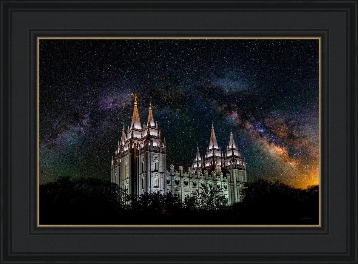 Salt Lake Temple Milky Way