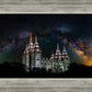 Salt Lake Temple Milky Way