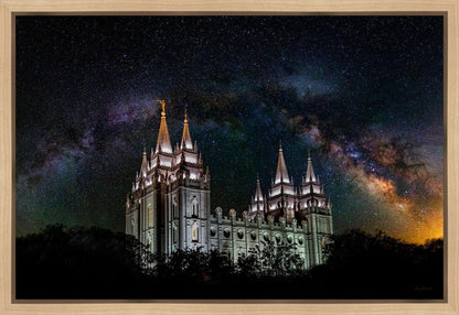 Salt Lake Temple Milky Way