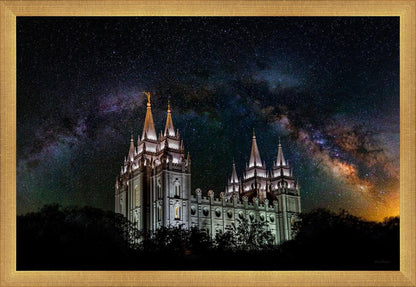 Salt Lake Temple Milky Way