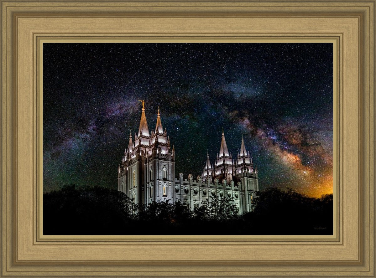Salt Lake Temple Milky Way
