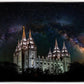 Salt Lake Temple Milky Way