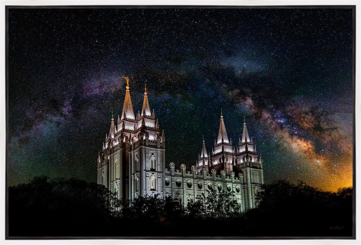 Salt Lake Temple Milky Way Gallery Wrap