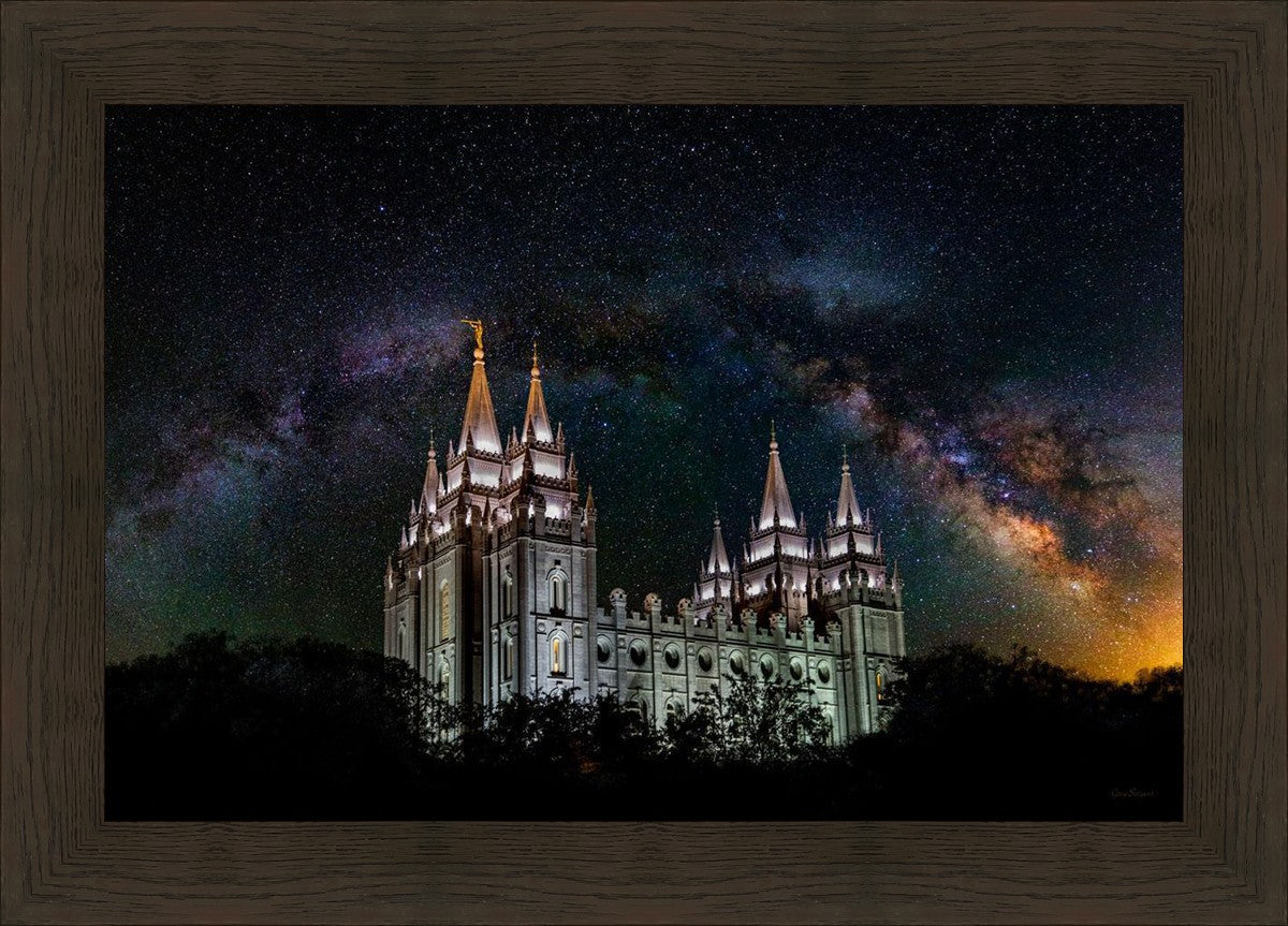 Salt Lake Temple Milky Way