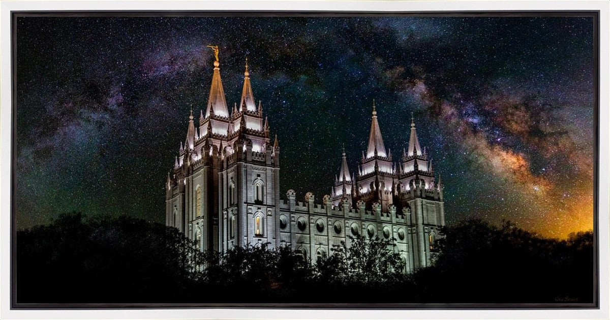 Salt Lake Temple Milky Way Gallery Wrap
