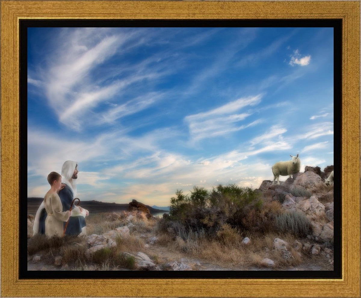 Training the Young Shepherd Gallery Wrap