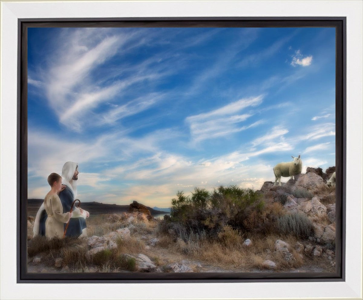 Training the Young Shepherd Gallery Wrap