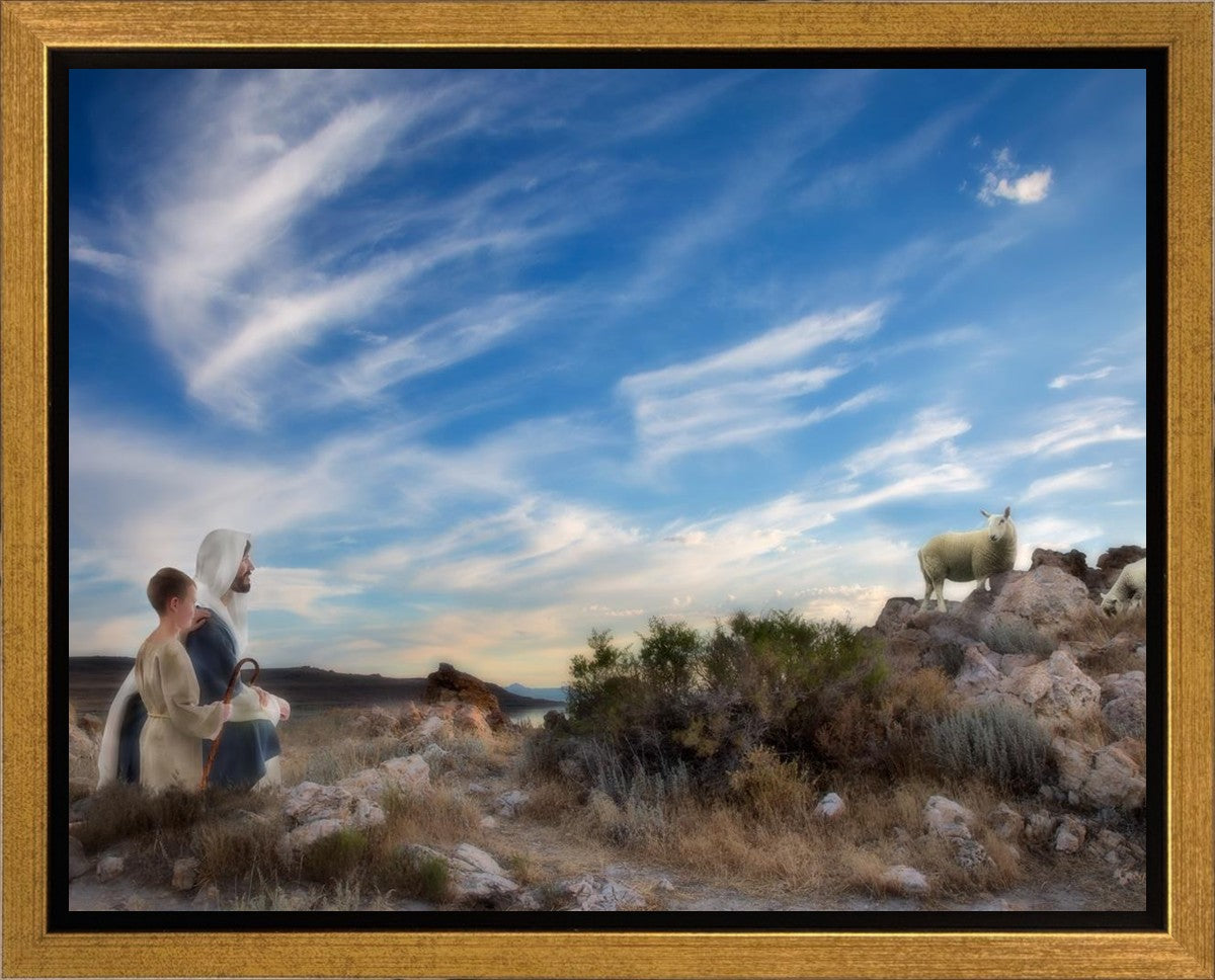 Training the Young Shepherd Gallery Wrap