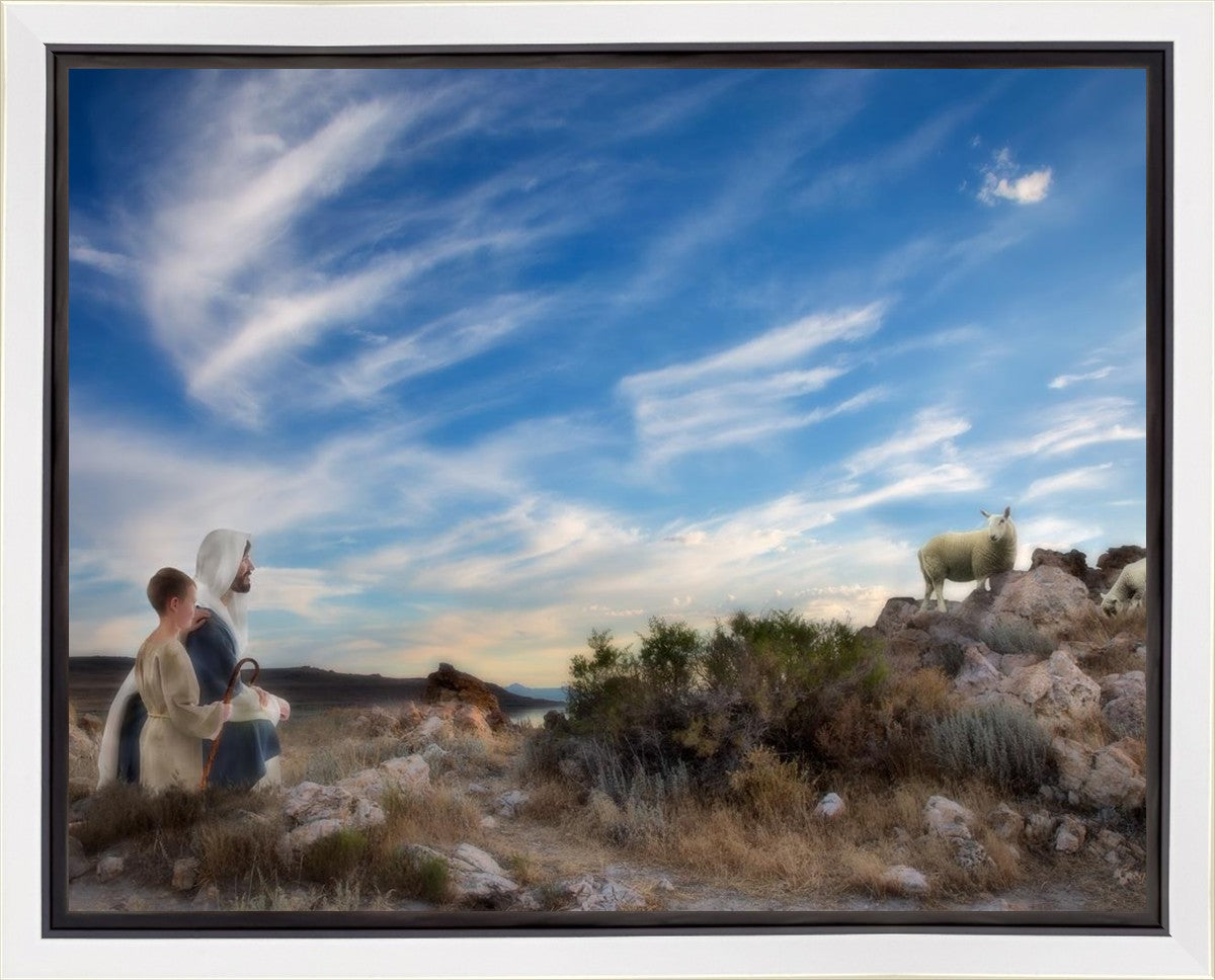 Training the Young Shepherd Gallery Wrap