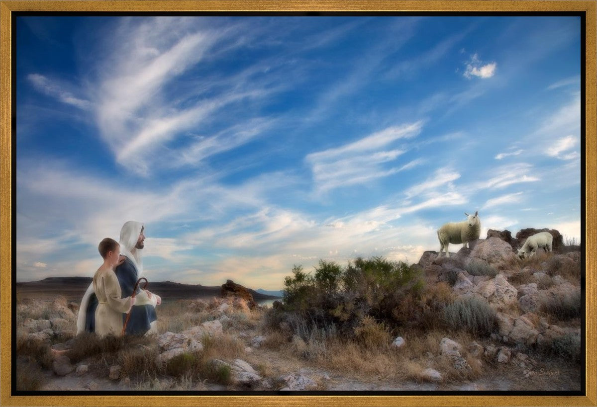 Training the Young Shepherd Gallery Wrap