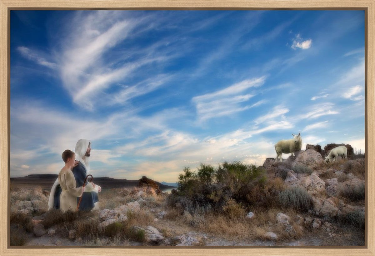 Training the Young Shepherd Gallery Wrap