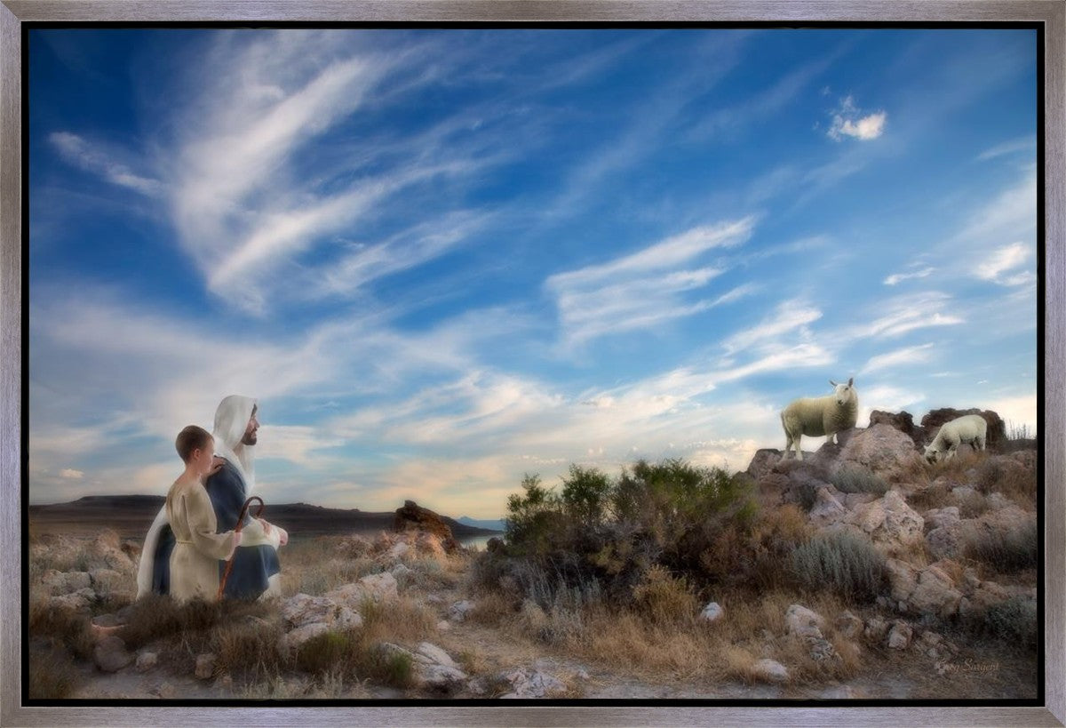 Training the Young Shepherd Gallery Wrap