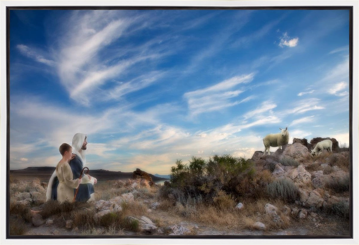 Training the Young Shepherd Gallery Wrap
