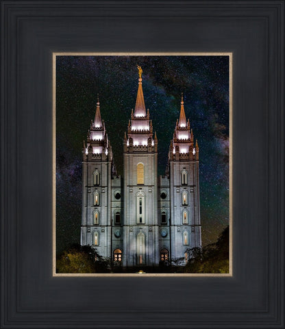 Salt Lake Temple Milky Way Vertical