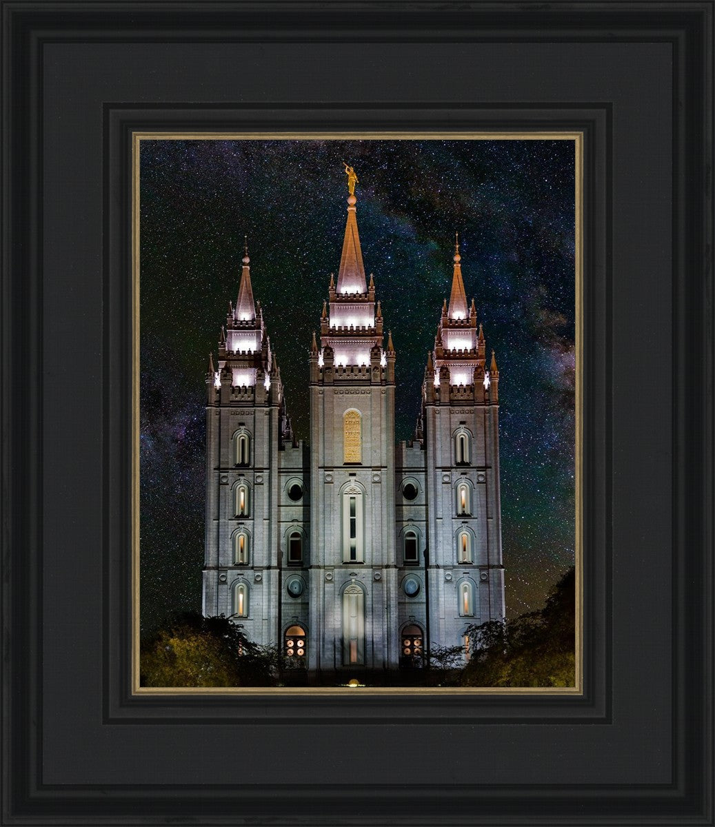 Salt Lake Temple Milky Way Vertical
