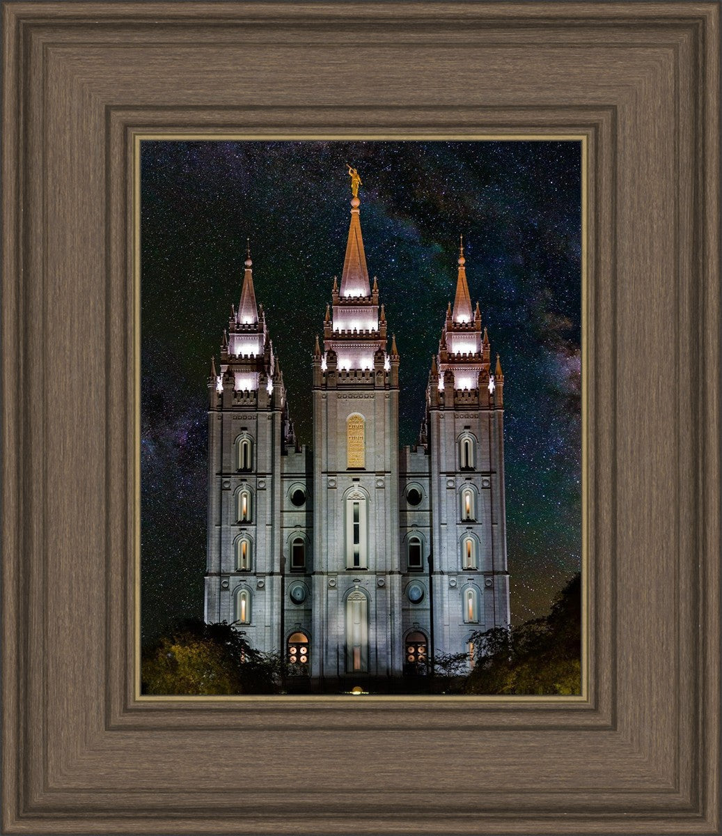 Salt Lake Temple Milky Way Vertical
