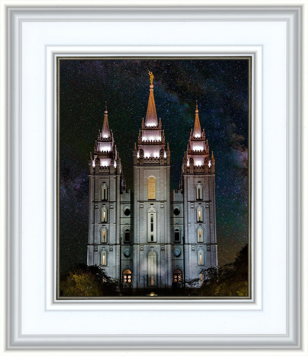 Salt Lake Temple Milky Way Vertical