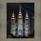 Salt Lake Temple Milky Way Vertical